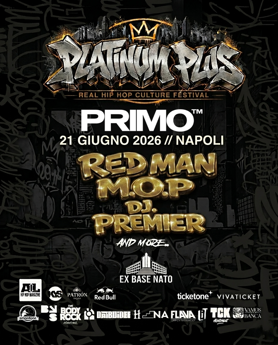 L'Elite del Bling incontra la Storia del Rap: Primo Brand vola al Platinum Plus Festival di Napoli