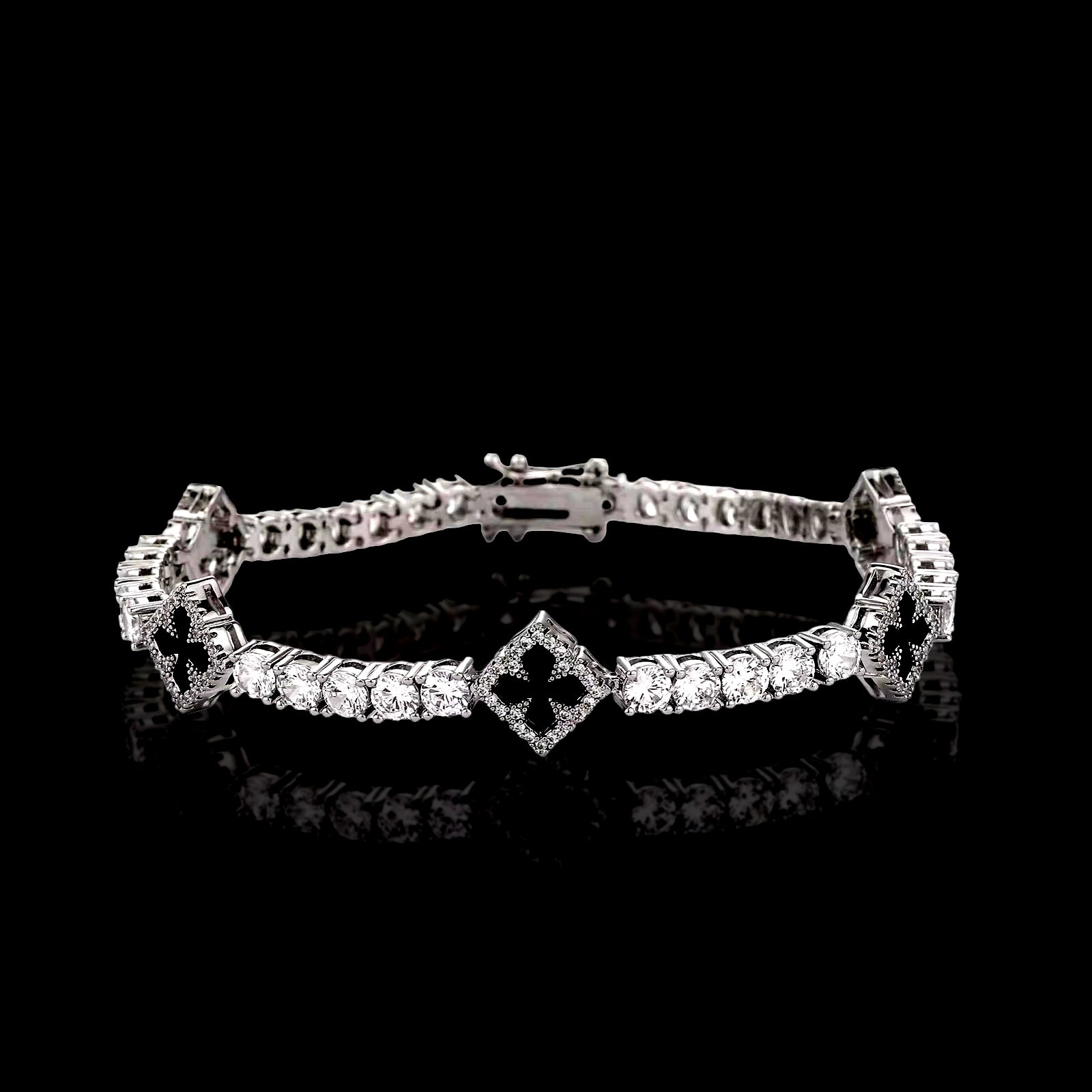 Bracciale Tennis Cleef - Black