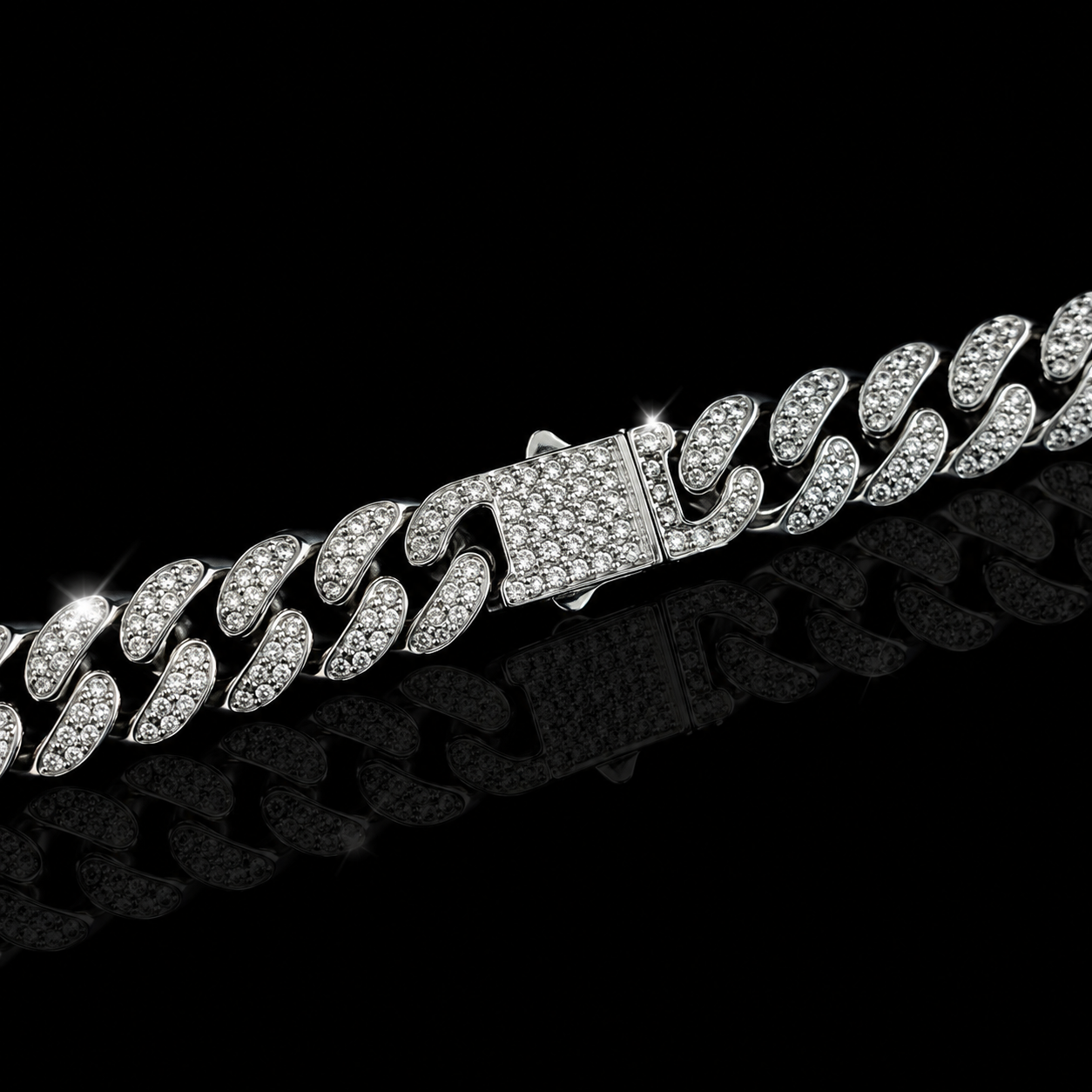 COLLANA CUBAN ACCIAIO INOSSIDABILE - SILVER