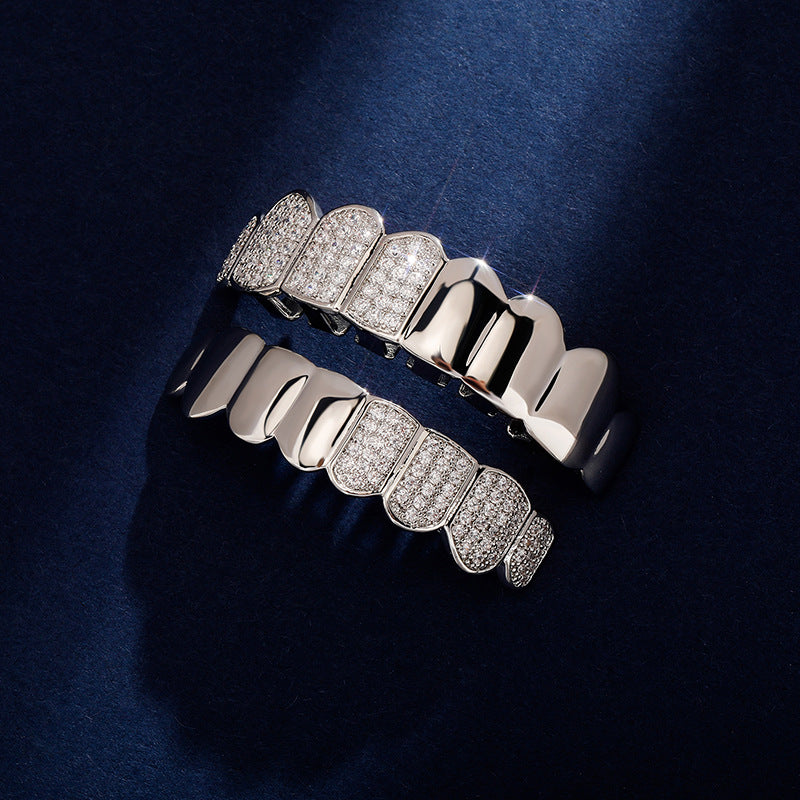 Grillz Half Diamond - Silver