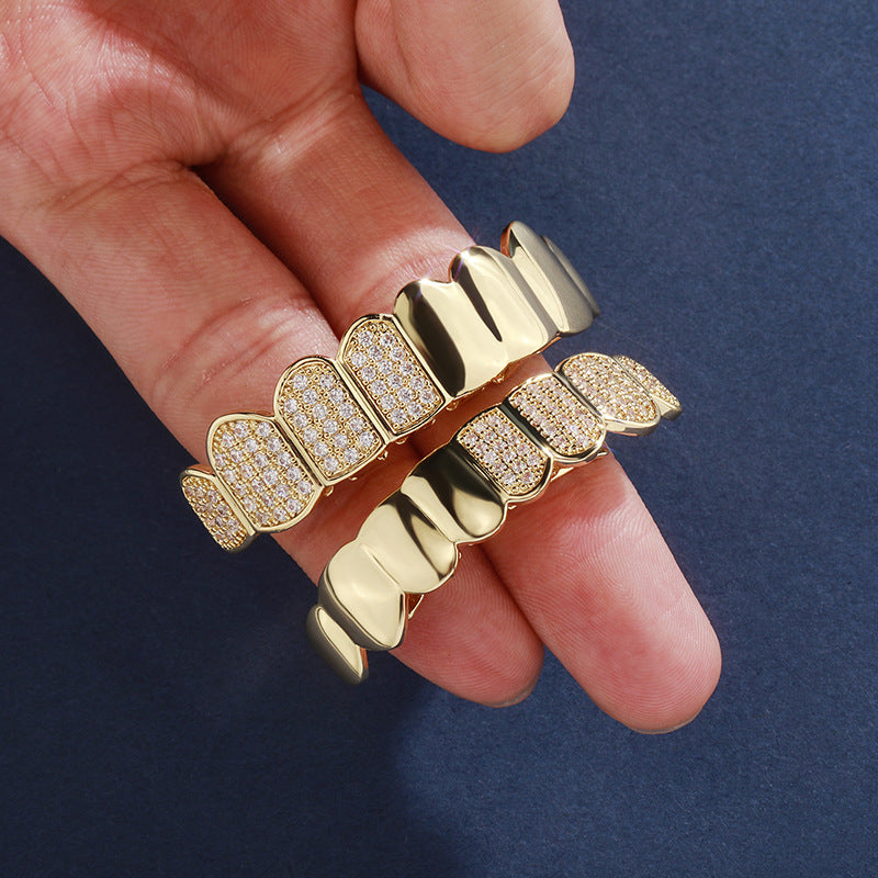 Grillz Half Diamond - Oro