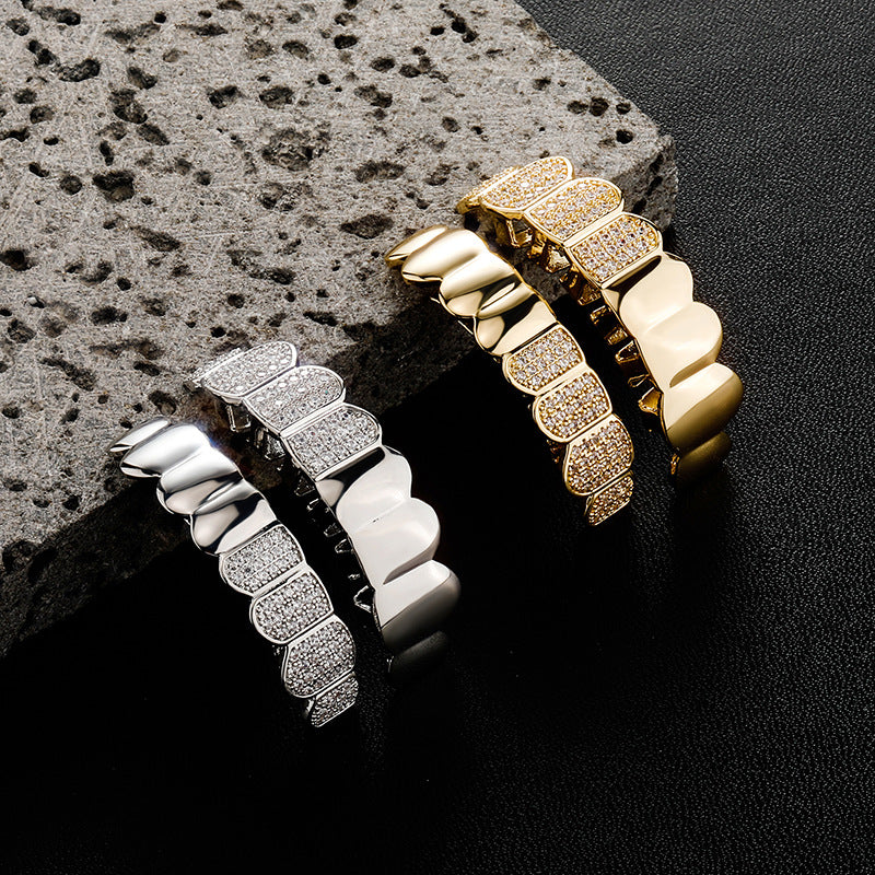 Grillz Half Diamond - Silver