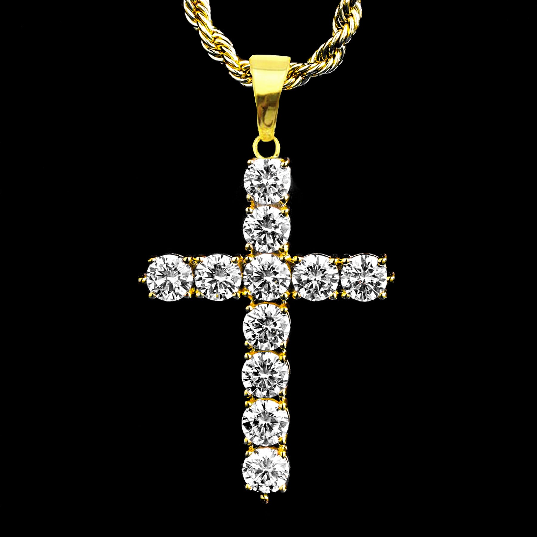 Pendente Icy Cross - Oro