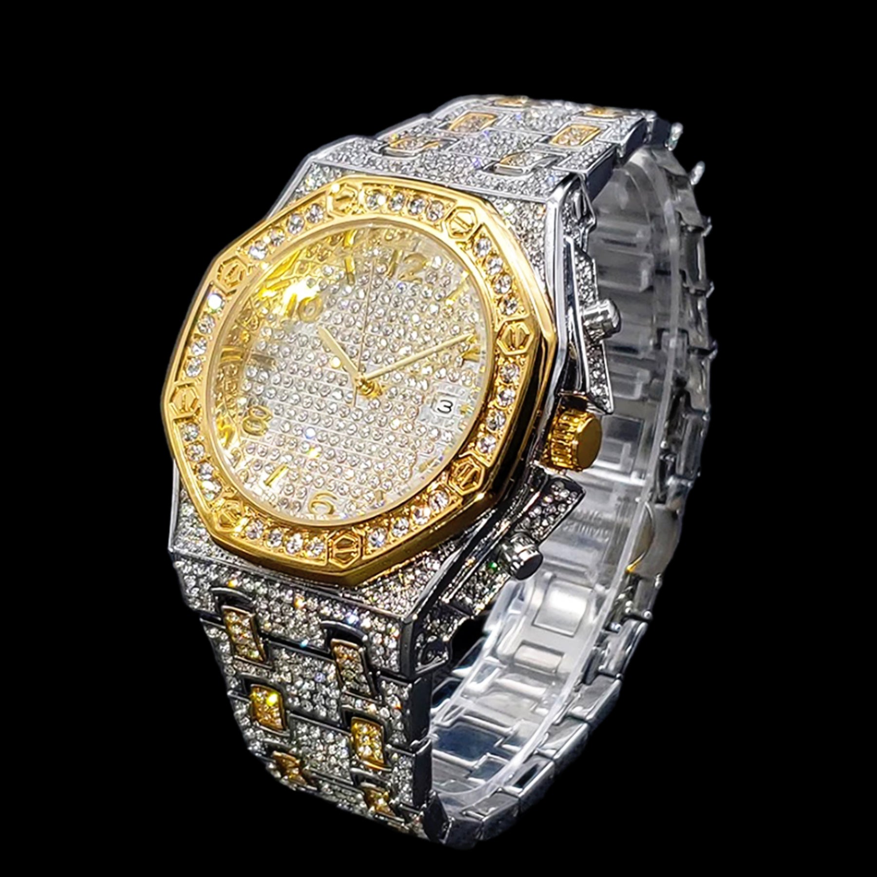Orologio AP Iced Out - Bicolor