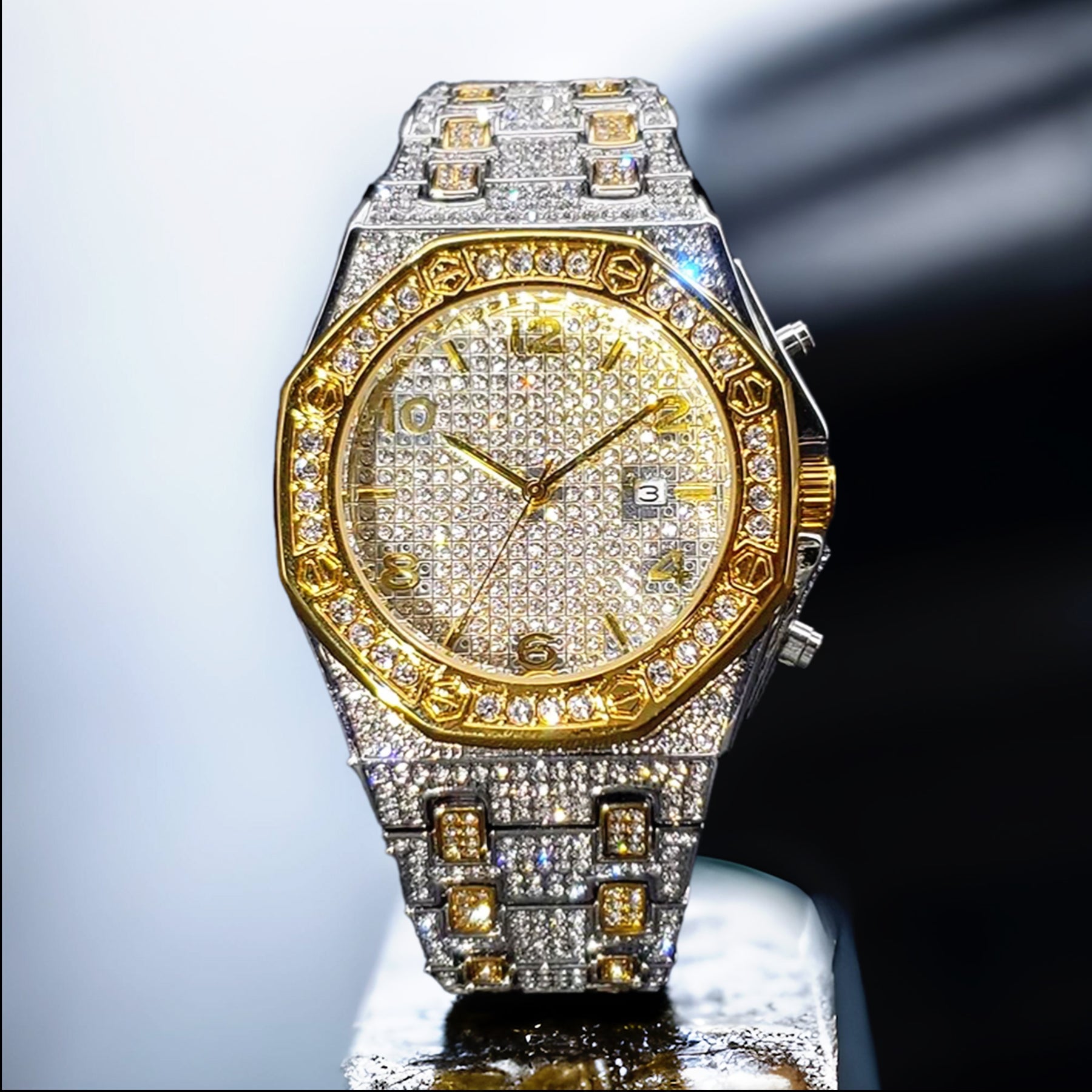 Orologio AP Iced Out - Bicolor