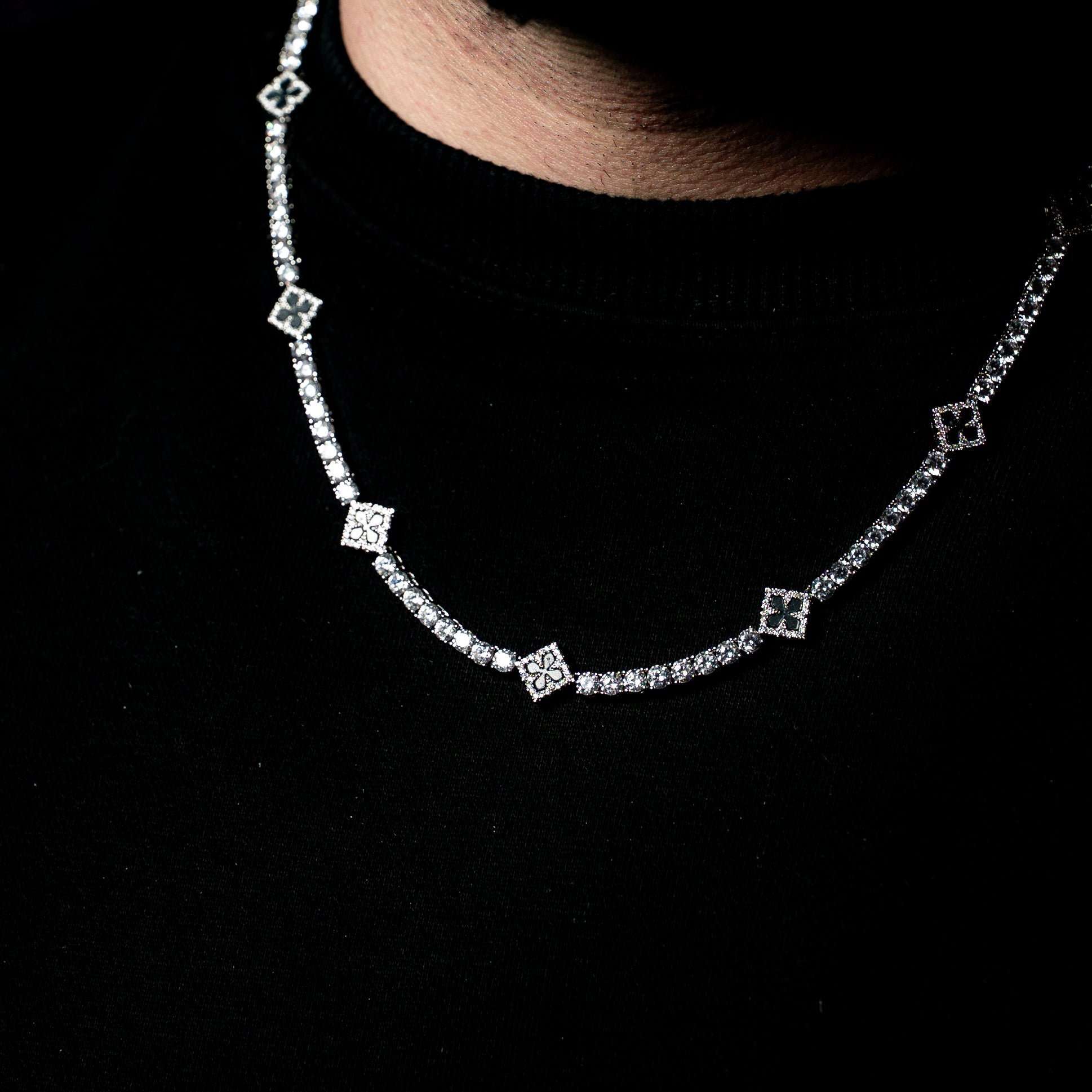 Collana Tennis Cleef - Black