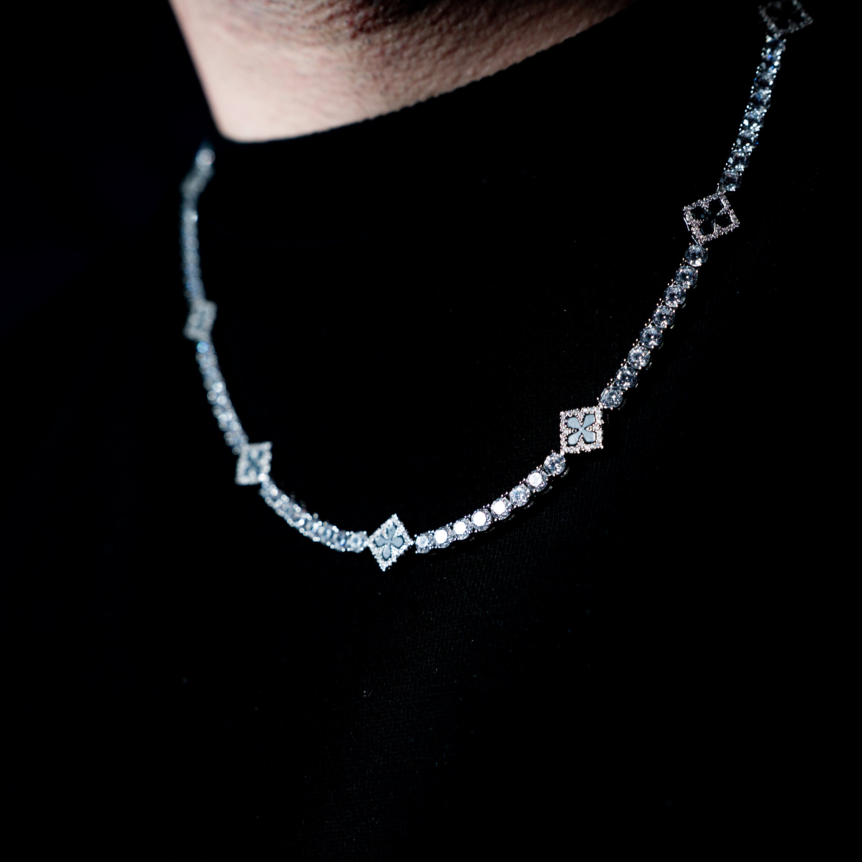 Collana Tennis Cleef - Black
