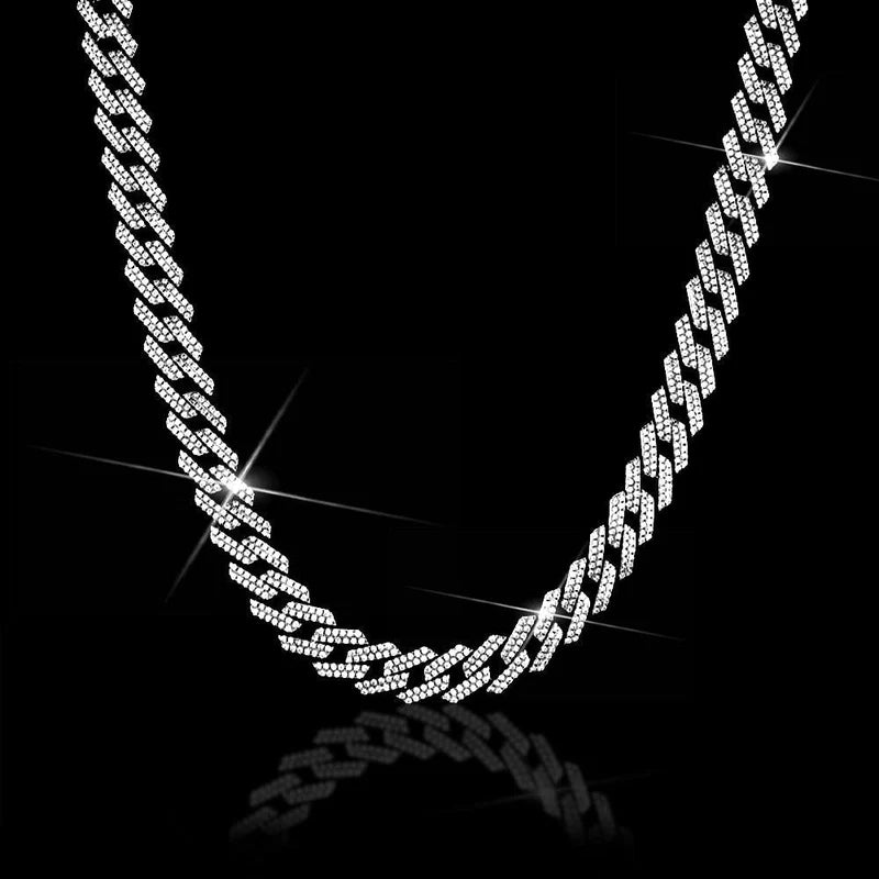 SET ICE GENGAR V2 - Collana Cuban e Pendente - Silver