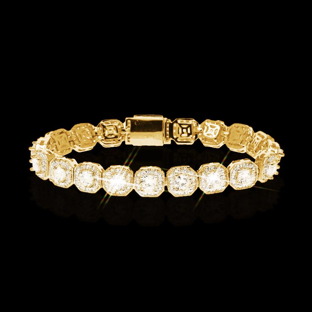 Bracciale Clustered Tennis - Oro (6075930771619)