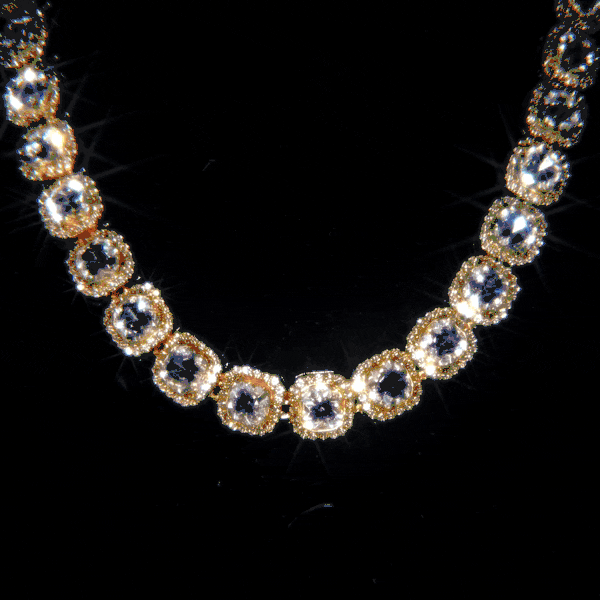 Collana Clustered Tennis - Oro - Primo Jewels