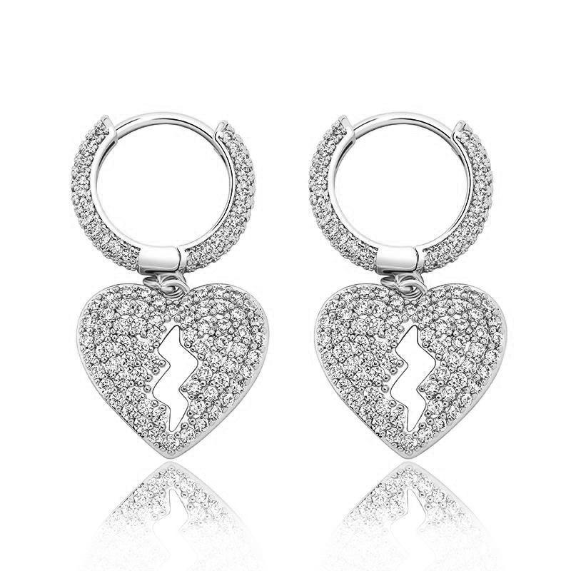 Orecchini Cuore Rotto - Silver - Primo Jewels