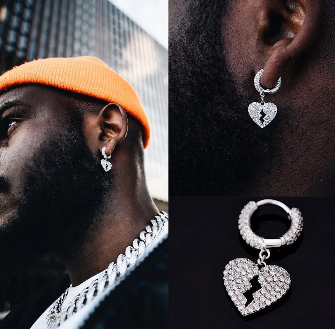 Orecchini Cuore Rotto - Silver - Primo Jewels