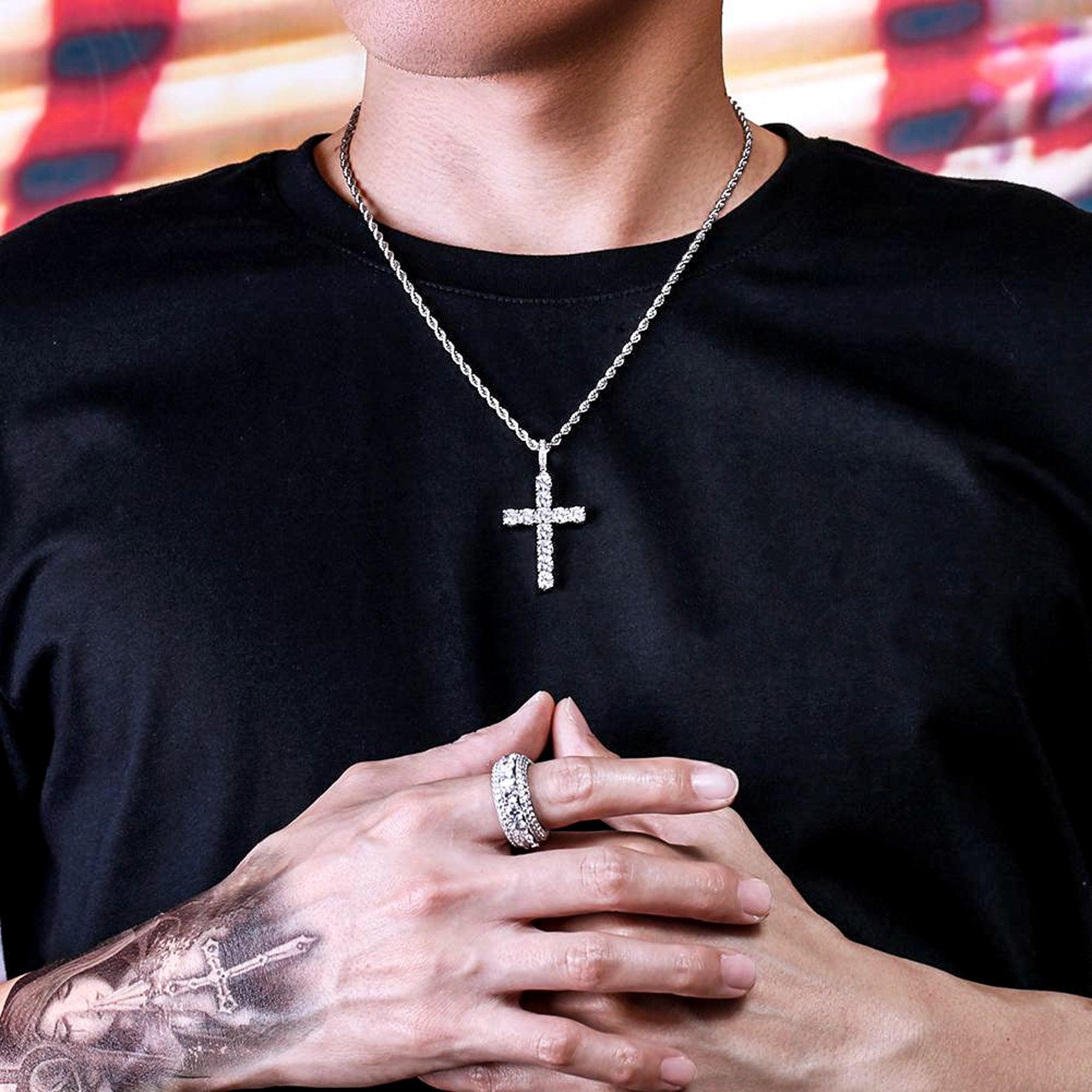 Pendente Icy Cross - Silver - Primo Jewels