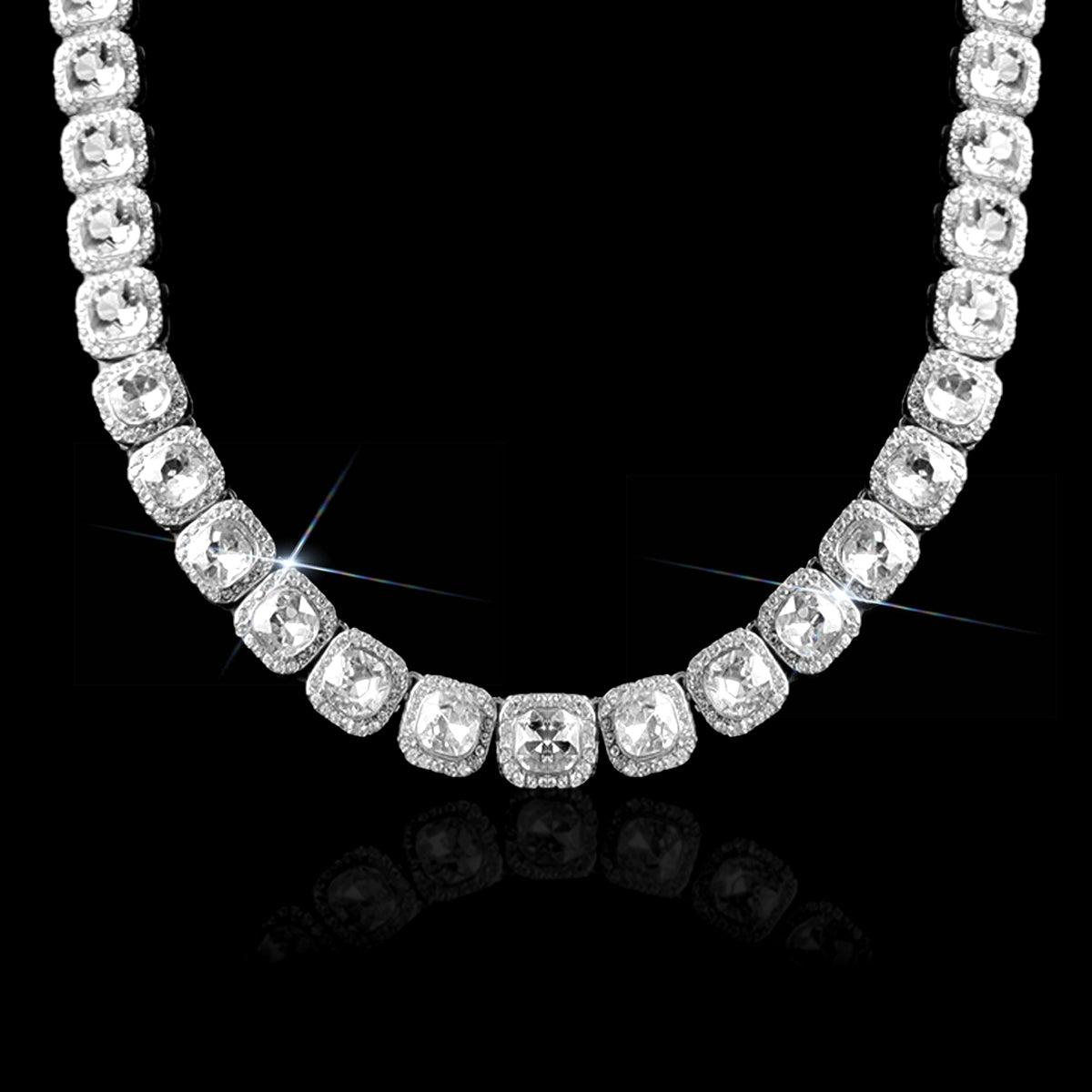 SET ICE GENGAR V3 - Collana Clustered e Pendente - Silver - Primo Jewels