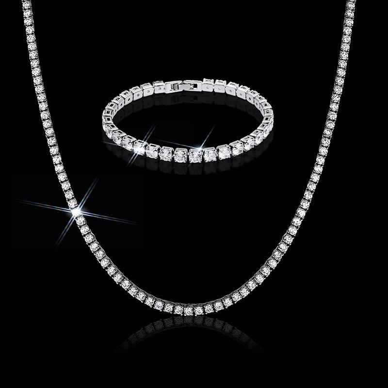 SET TENNIS - Collana & Bracciale - Silver - Primo Jewels