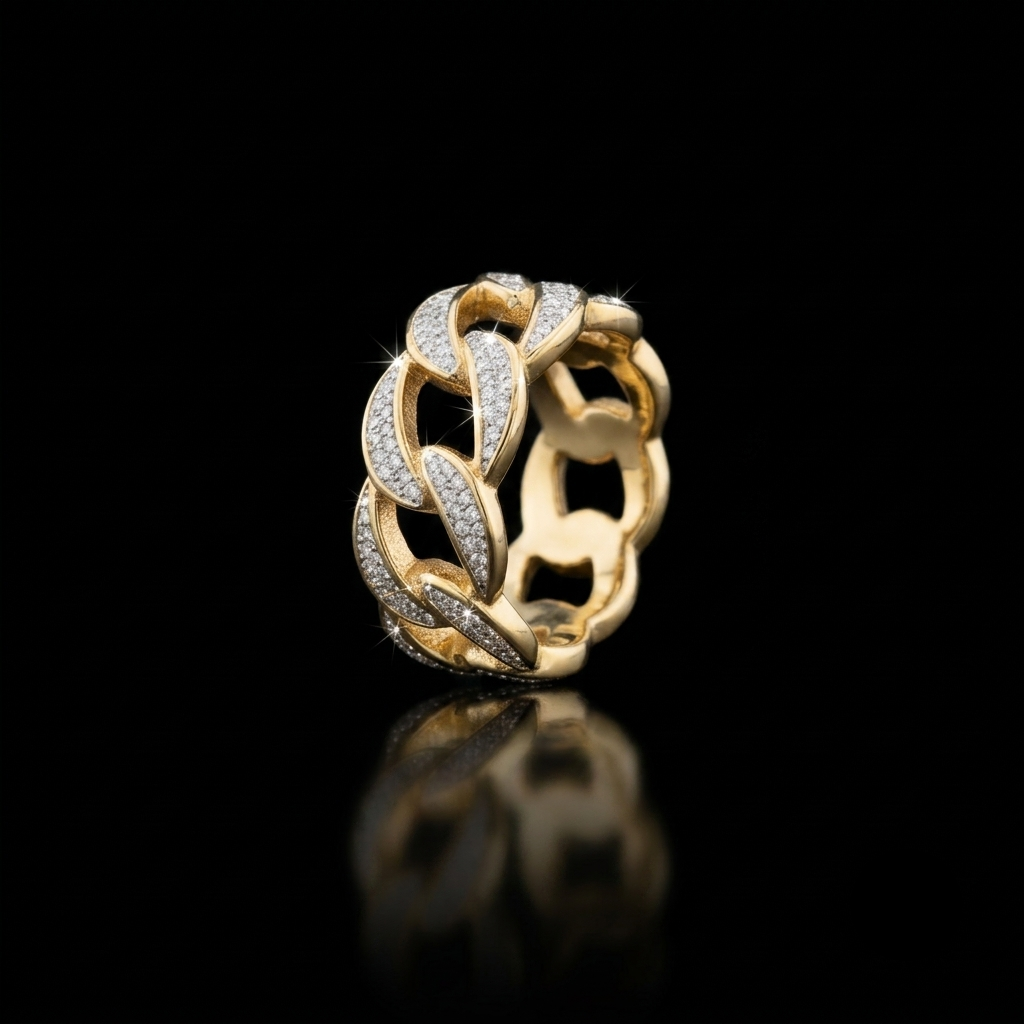 Anello Drip Cuban - Oro