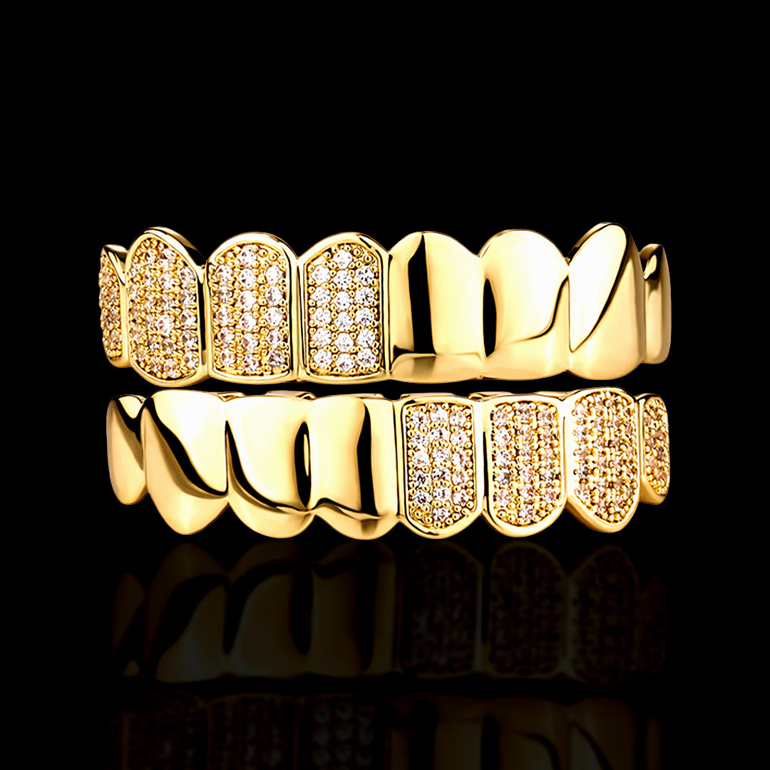 Grillz Half Diamond - Oro