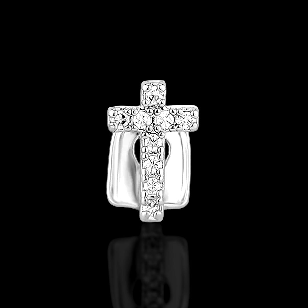 Grillz Single Cross - Silver