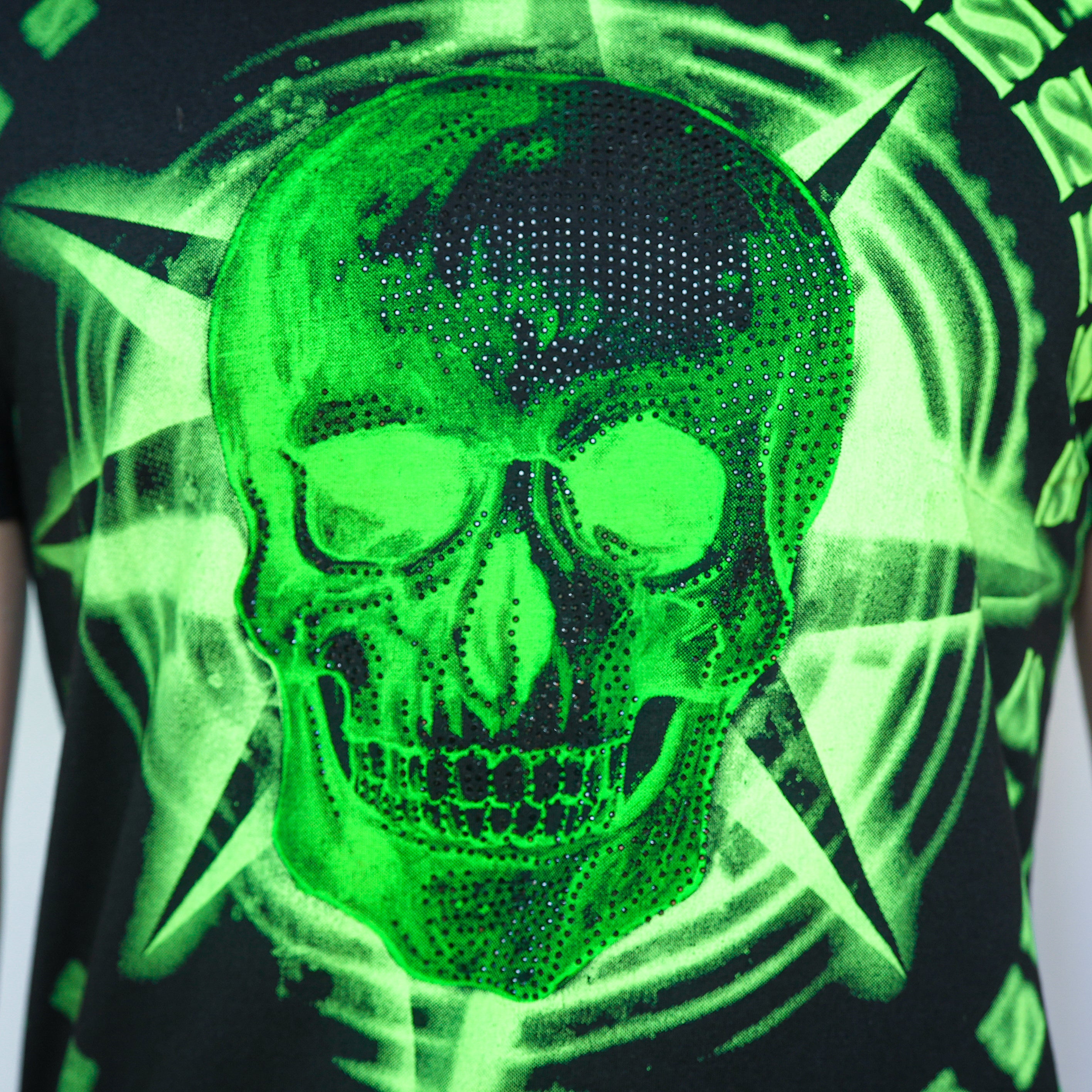 T-Shirt Acid Skull - Nera