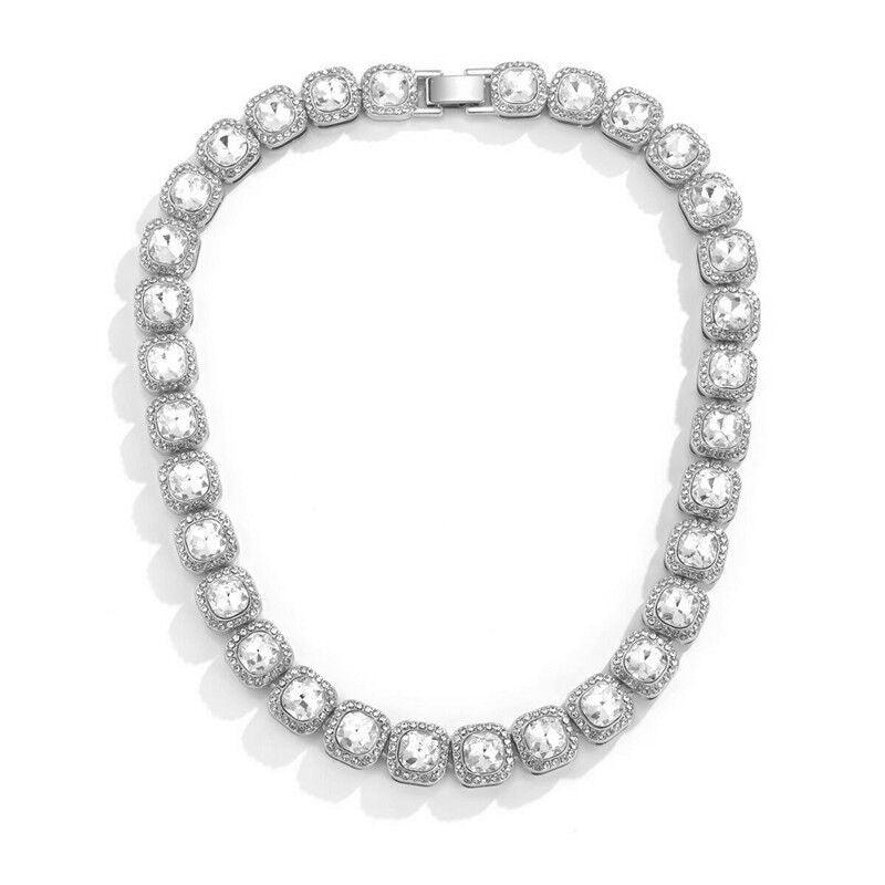 Collana Clustered Tennis - Silver - Primo Jewels