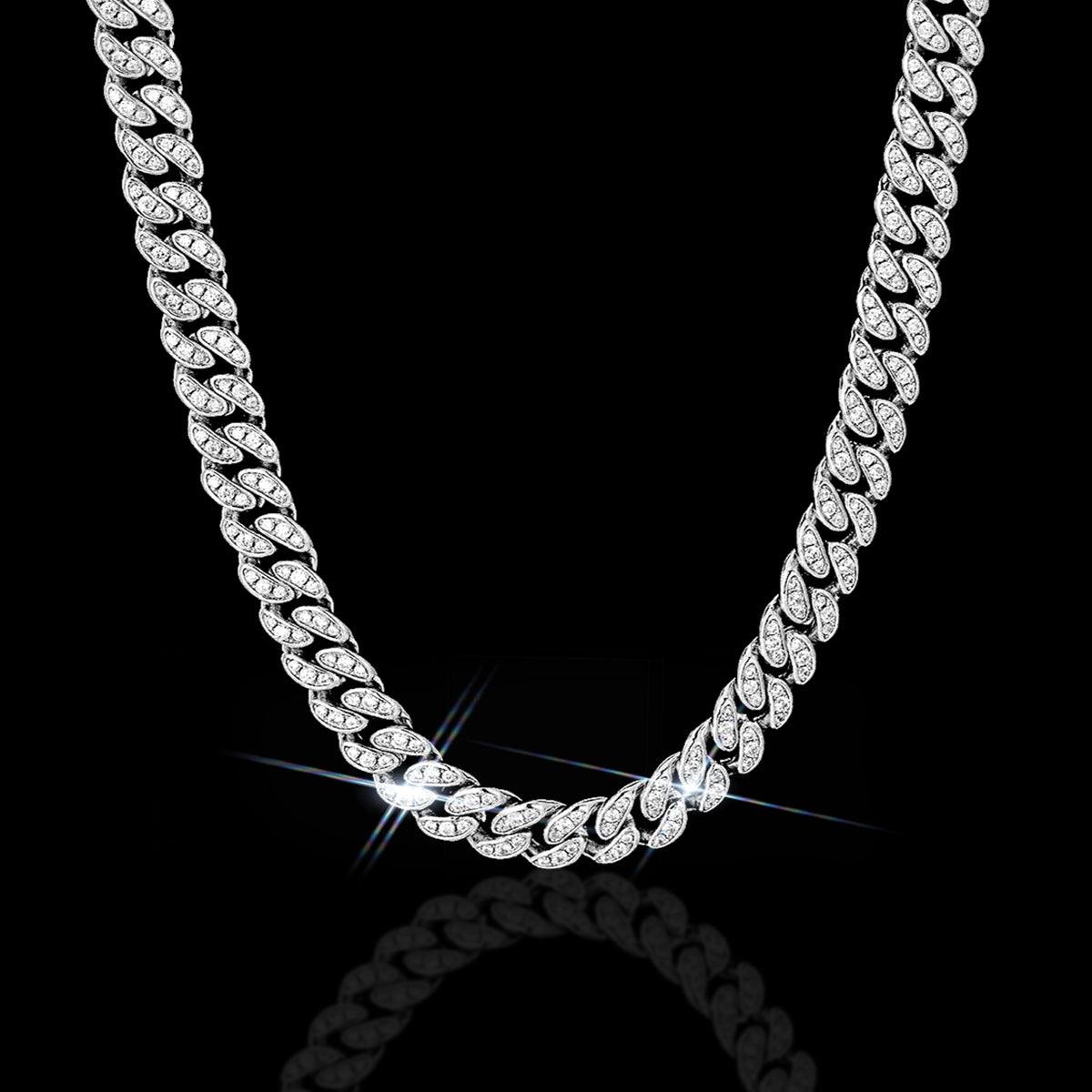 Collana Ice Cuban - Silver (6071343218851)