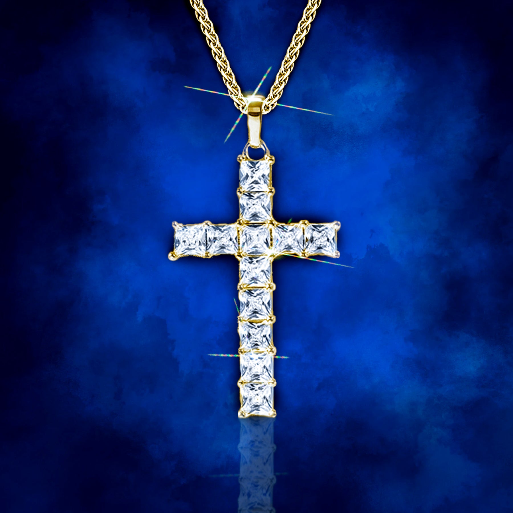 Pendente Freeze Cross - Oro