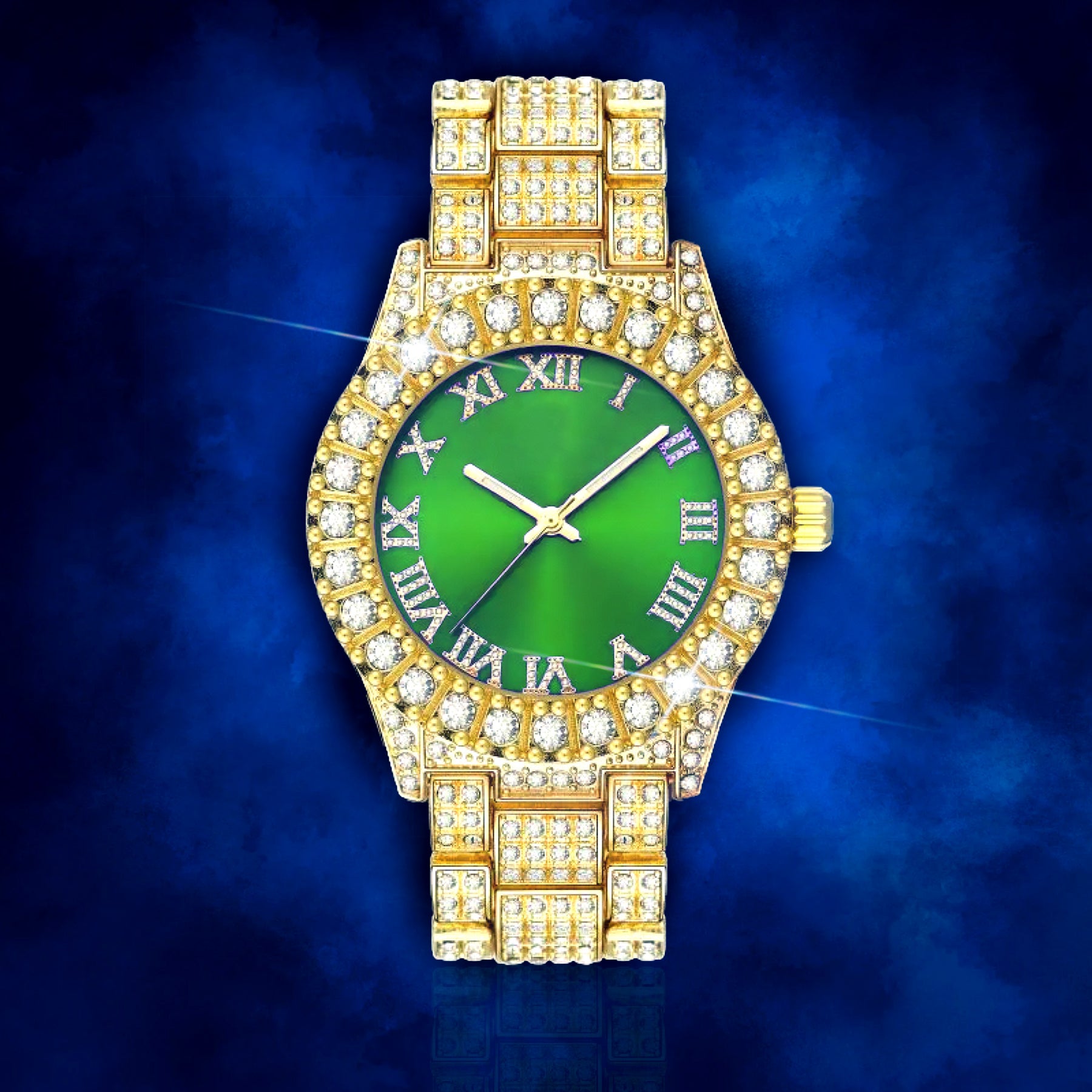 Orologio PRESIDENTIAL - Verde e Oro