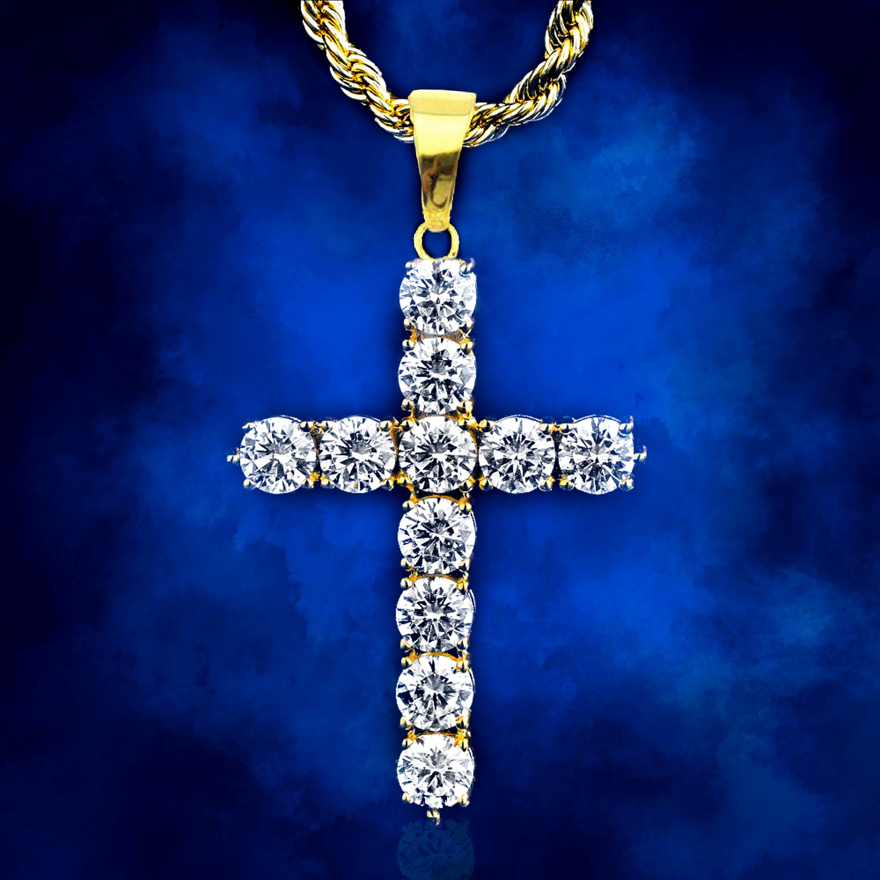 Pendente Icy Cross - Oro