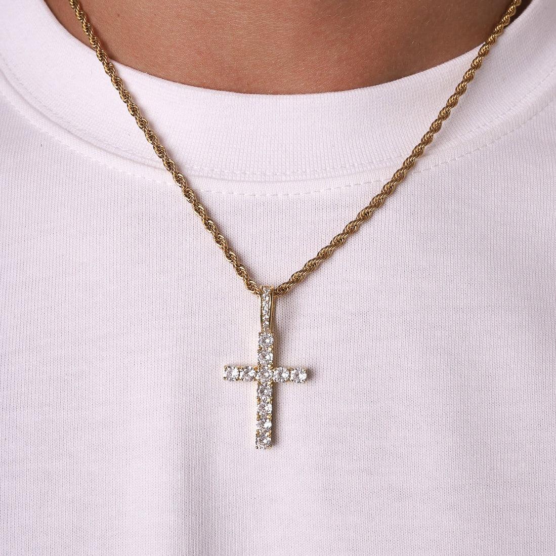 Pendente Icy Cross - Oro - Primo Jewels